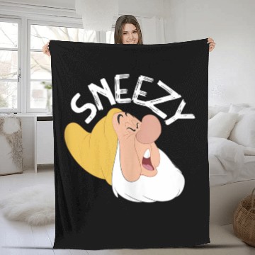 Discover Disneyss Snow White The Seven Dwarfs Sneezy Faces Fleece Blankets
