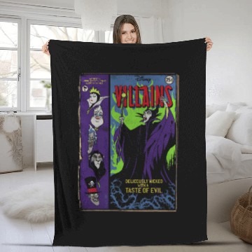 Discover Disney Villains Deliciously Wicked Comic Fleece Blankets