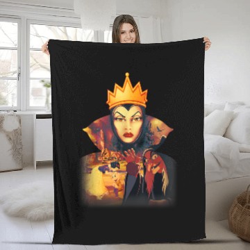 Discover Disneyss Snow White Evil Queen Glare Fleece Blankets