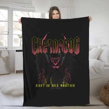 Discover Disney Villains Chernabog Portrait Hawaiians Fleece Blankets
