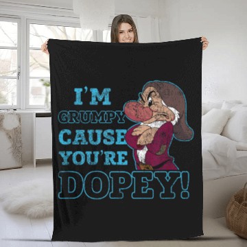 Discover Disneyss Snow White Grumpy Because You're Dopey Fleece Blankets