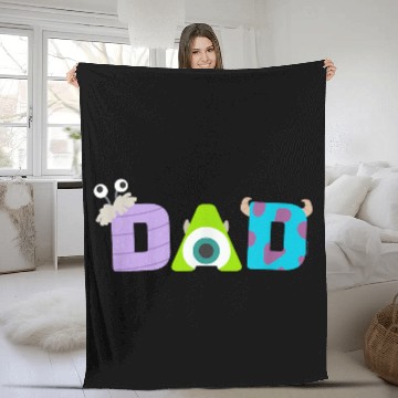 Discover Disneyss And Pixarss Monsters Inc Dad Fathers Day Birthday Fleece Blankets