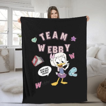 Discover Disney DuckTales Team Webby Collage Baseball Jerseys Fleece Blankets