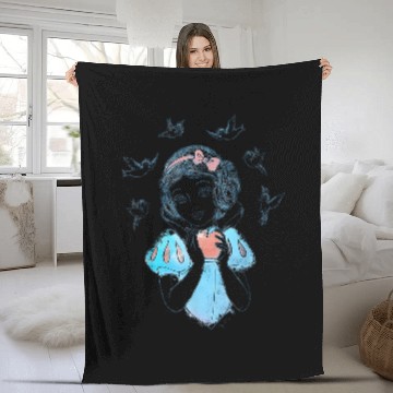 Discover Disneyss Snow White Birds And Apple Sketch Baseball Tees Fleece Blankets