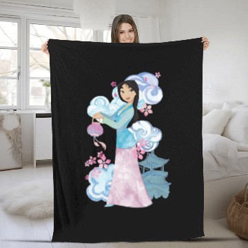 Discover Disney Mulan Watercolor Portrait Fleece Blankets
