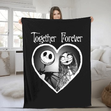 Discover Disneyss Nightmare Before Christmas Drip Heart Fleece Blankets