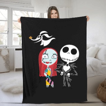 Discover Disneyss Nightmare Before Christmas Dark Jack Sally Fleece Blankets