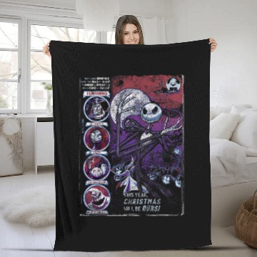 Discover Disneyss The Nightmare Before Christmas Comic Cover Baseball Tees Fleece Blankets