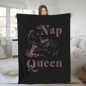 Discover Disneys sleeping beauty aurora nap queen sweat Fleece Blankets