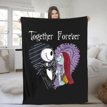 Discover Disneyss The Nightmare Before Christmas Jack Sally Together Fleece Blankets