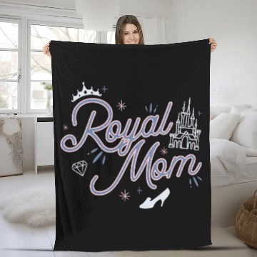 Discover Disney Princess Royal Mom Script Baseball Jerseys Fleece Blankets