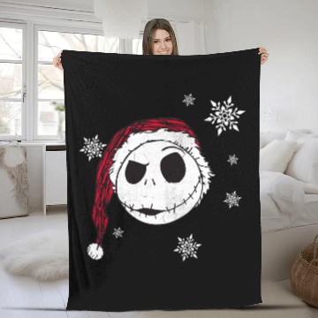 Discover Disneys Jack Skellington Snowflakes Swea Swea Fleece Blankets