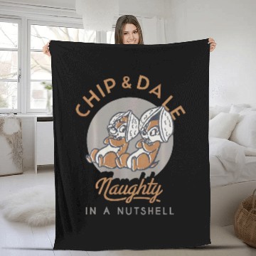 Discover Disneys chip n dale naughty in a nutshell Fleece Blankets Hawaiians