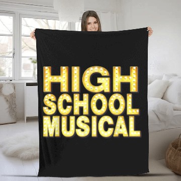 Discover Disneyss Channel  High School Musical Movie Logo Baseball Tees Fleece Blankets