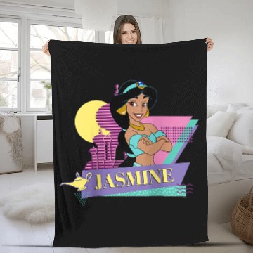 Discover Disneyss Aladdin Retro 90s Couples Matching Princess Jasmine Fleece Blankets