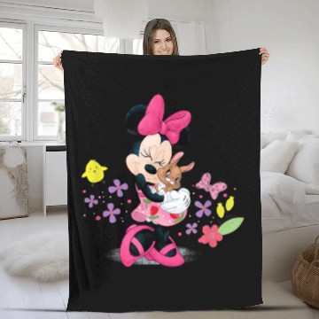 Discover Disney Easter Minnie And Bunny Fleece Blankets