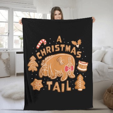 Discover Disney Winnie the Pooh Eeyore Gingerbread A Chri Fleece Blankets