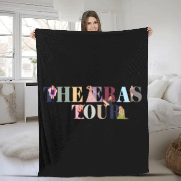 Discover Eras Tour Logo Art Version 2 Baseball Tees Fleece Blankets