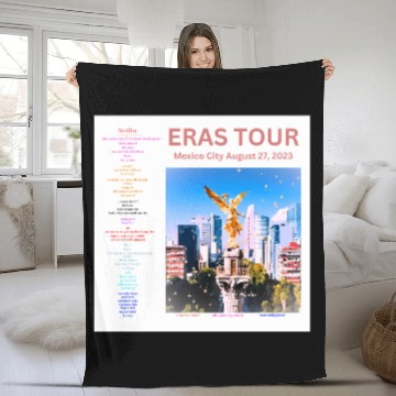 Discover Eras Tour Setlist - Mexico City Night 4 Fleece Blankets