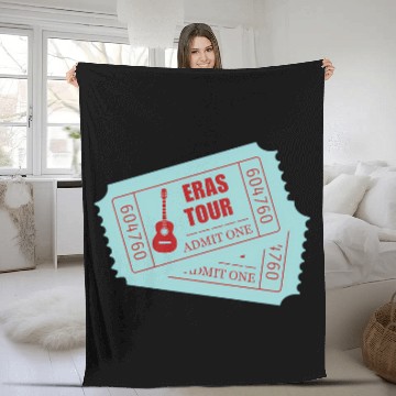 Discover Eras Tour Tickets Zip Fleece Blankets