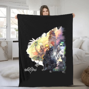 Discover Disneyss Kingdom Hearts Characters Clock Tower Group shots Baseball Tees Fleece Blankets