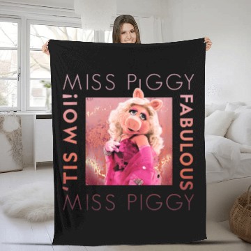 Discover Disneys muppets miss piggy tis moi fabulous Baseball Jerseys Fleece Blankets