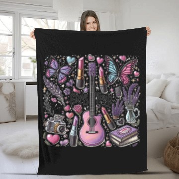 Discover Eras Tour-Inspired Lavender Item Collection Fleece Blankets