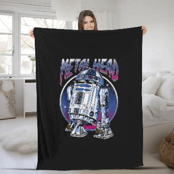 Discover Star Wars R2D2 Metal Head  Disney Fleece Blankets