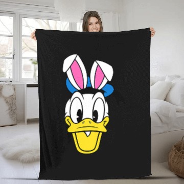 Discover Amazon Essentials Disney Donald Duck Spring Easter Bunny Ears Fleece Blankets