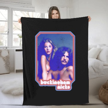 Discover Buckingham Nicks // Retro 70s Icons - Stevie Nicks - Fleece Blankets