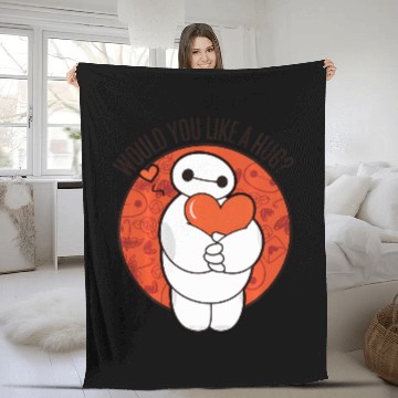 Discover Disney Big Hero 6 Baymax Hug Valentine'S Fleece Blankets
