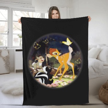Discover Disney Bambi Circle Fleece Blankets