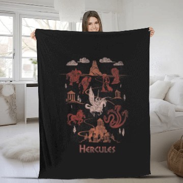 Discover Disney Hercules Titan Map Baseball Tees Fleece Blankets