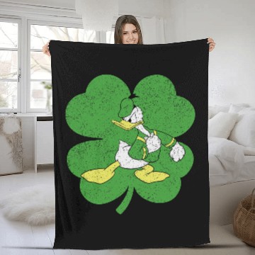 Discover Disney Donald Duck Retro Shamrock St. Patrick's Day Fleece Blankets