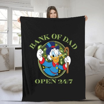 Discover Disney DuckTales Bank of Dad Baseball Jerseys Fleece Blankets