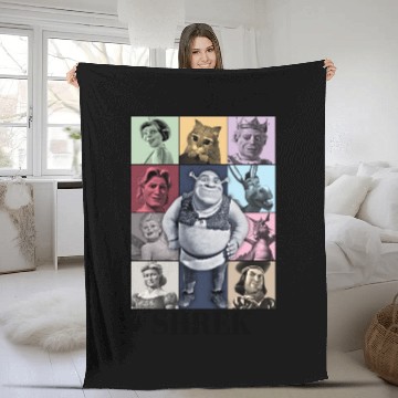Discover Shrek Eras Tour Baseball Tees Fleece Blankets