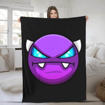 Discover Geometry dash Easy demon Fleece Blankets