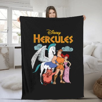 Discover Disney Hercules Classic Hero Group Shot Vintage Poster Baseball Tees Fleece Blankets