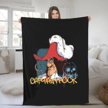 Discover Disney Villains Captain Hook Skull Rock Peter Pan was Here Baseball Jerseys Fleece Blankets
