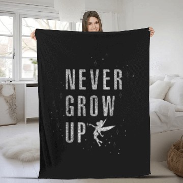 Discover Disneyss Peter Pan Tinker Bell Never Grow Up Sparkle Fleece Blankets