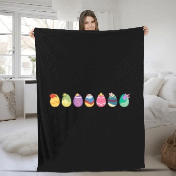 Discover Disney Princess Easter Spring Seven Decorated Easter Eggs Baseball Jerseys Fleece Blankets