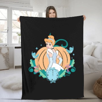 Discover Disney Princess  Cinde Midnight Pumpkin Fleece Blankets