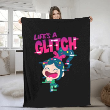 Discover Disney Ralph Breaks the Internet Vanellope Glitc Fleece Blankets