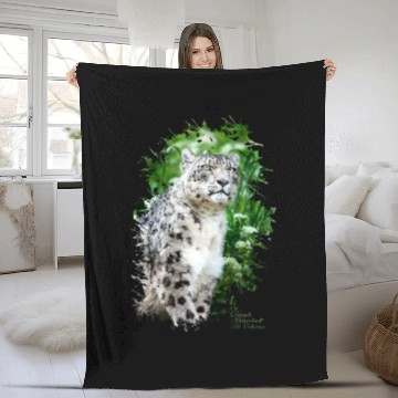 Discover Snow Leopard Fleece Blankets