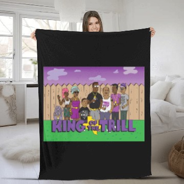 Discover King of the Trill Fleece Blankets