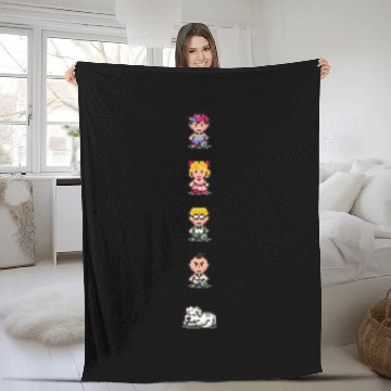 Discover Earthbound - Characters Fleece Blankets