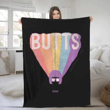 Discover bobs burgers tina butts rainbow extruded premium Fleece Blankets