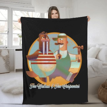Discover The Walrus & The Carpenter Fleece Blankets