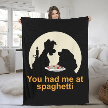 Discover Disneyss Lady And The Tramp You Had Me At Spaghetti Silhouette Baseball Tees Fleece Blankets