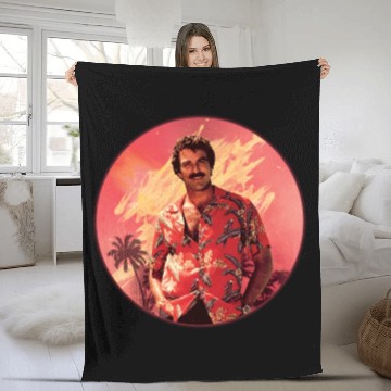 Discover Magnum pi  Tom Selleck Fleece Blankets